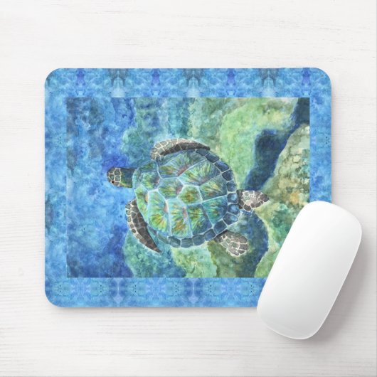 Tapis De Souris Souris Pad Sea Turtle #2 (Avec souris)