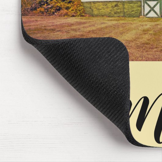 Tapis De Souris Souris personnalisée Pad Sunset Grange Pays rustiq (Coin)