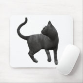 Tapis De Souris Souris pour chat noir malicieux (Avec souris)