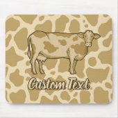 Tapis De Souris Souris profil de vache (Devant)