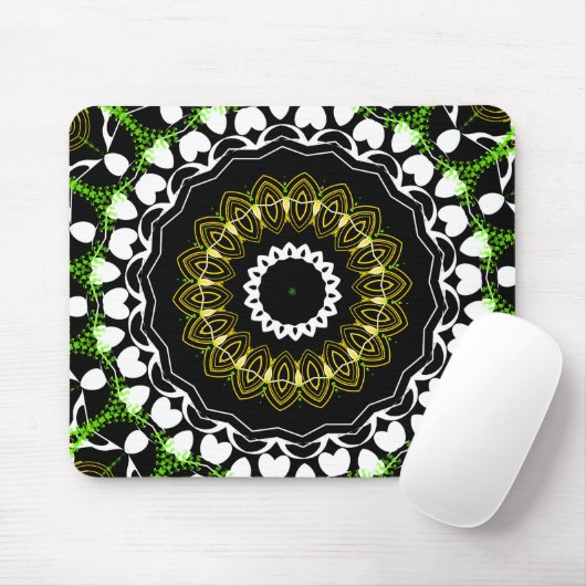 Tapis De Souris Souris Retro Design Art Abstrait (Avec souris)