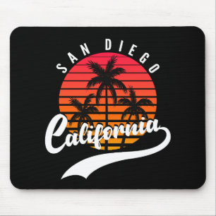 Tapis De Souris Souris Rétro Sunset San Diego
