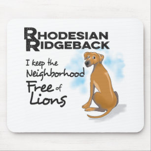 Tapis De Souris Souris Rhodesian Ridgeback