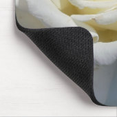 Tapis De Souris Souris Rose blanche (Coin)