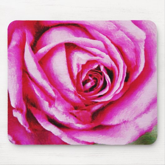Tapis De Souris Souris rose rose brillant (Devant)