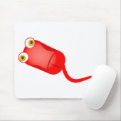 Tapis De Souris Souris rouge d'ordinateur (Avec souris)