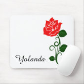 Tapis De Souris Souris rouge Rose (Avec souris)