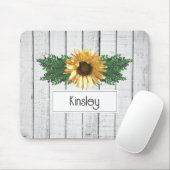 Tapis De Souris Souris Rustique Tournesol (Avec souris)