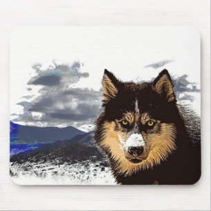 Tapis De Souris Souris Sibérienne Husky