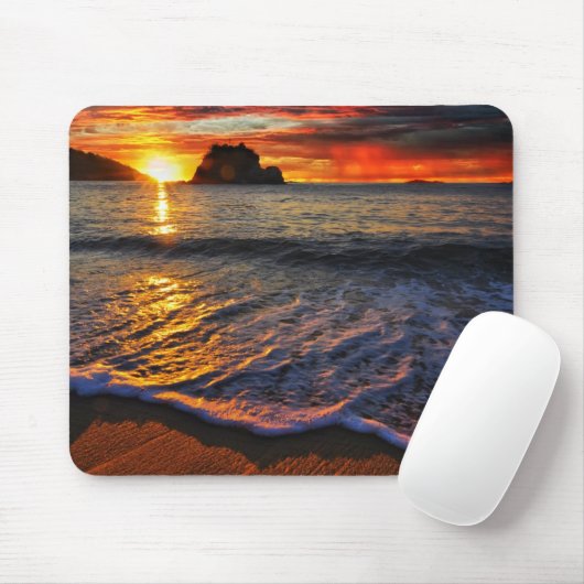 Tapis De Souris Souris Sunset Beach (Avec souris)