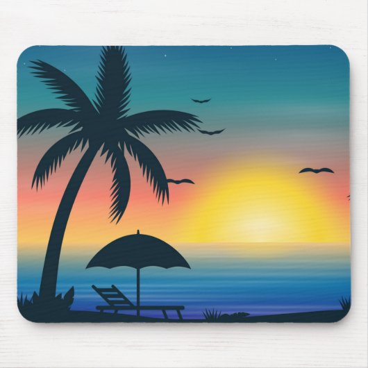 Tapis De Souris Souris Tropical Sunset (Devant)