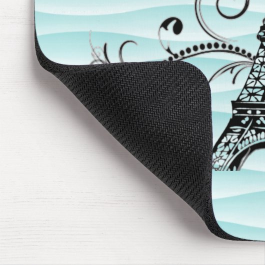 Tapis De Souris Souris turquoise Tour Eiffel (Coin)