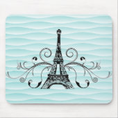 Tapis De Souris Souris turquoise Tour Eiffel (Devant)