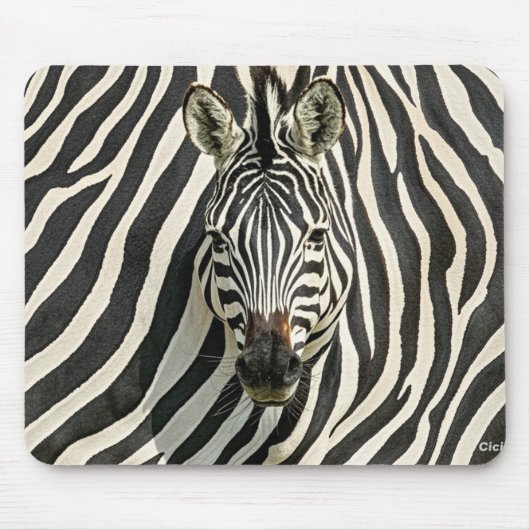 Tapis De Souris Souris Zebra (Devant)