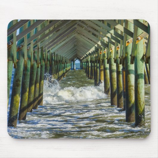 Tapis De Souris Sous Folly Beach Pier (Devant)