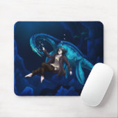 Tapis De Souris Sous l'eau avec Plesiosaurus (Avec souris)