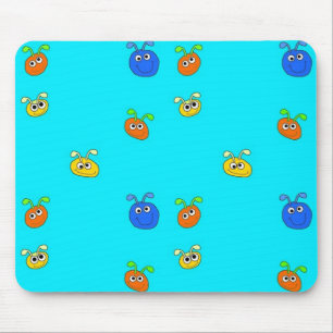 Tapis de souris sous-main pour enfants bleu clair 