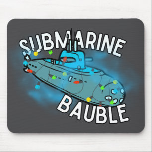 Tapis De Souris Sous-marin, bauble, noël