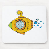 Tapis De Souris Sous-marin jaune (Devant)