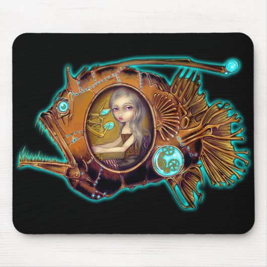 Tapis De Souris Sous-marin" Mousepad "de lotte de mer (Devant)
