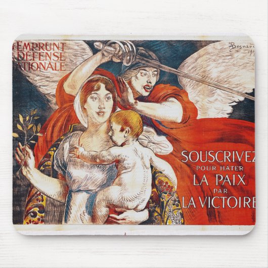 Tapis De Souris Souscrivez pour accélérer la paix par Victory (Devant)