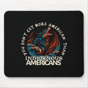 Tapis De Souris Soutenez les autochtones américains contre Trump 