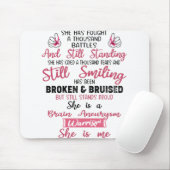 Tapis De Souris Soutenez les dons de guerrier d'Aneurysme cérébral (Avec souris)