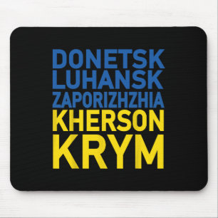 Tapis De Souris Soutenez l'Ukraine en défendant Donetsk