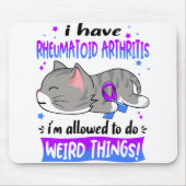Tapis De Souris Soutenez Rhumatoïde Arthrite Sensibilisation Ribbo (Devant)