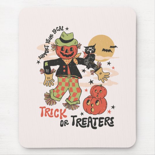 Tapis De Souris Soutenez Vos Traitements Ou Trick Locaux (Devant)