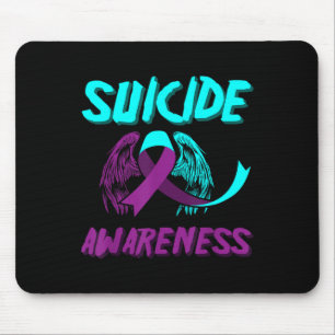 Tapis De Souris Soutenir les ailes de sensibilisation au suicide P