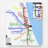 Tapis De Souris Souterrain Mousepad de Chicago (Devant)