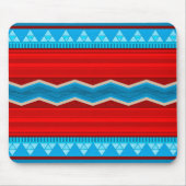 Tapis De Souris Southwest River Canyon Geometric Red Turquoise (Devant)