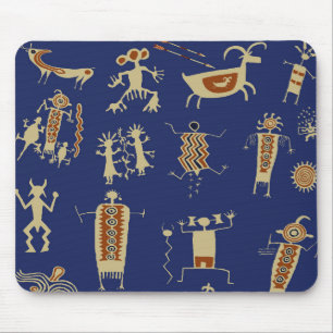 Tapis De Souris Southwest Rock Art Shaman
