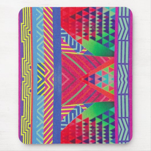 Tapis De Souris southwestern borders and triangles collage (Devant)