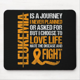 Tapis De Souris soutien à Leukemia Sensibilisation orange Ruban pr