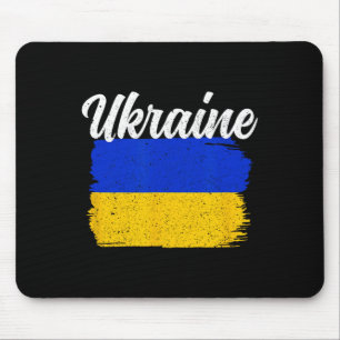 Tapis De Souris Soutien à l'Ukraine Drapeau de l'Ukraine Liberté S