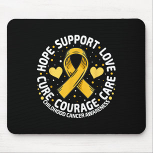 Tapis De Souris Soutien au cancer de l'enfant Cancer de l'enfant d