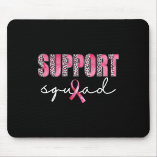 Tapis De Souris Soutien de l'équipe Leopard Rose guerrier Cancer d