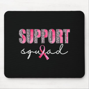 Tapis De Souris Soutien de l'équipe Leopard Rose guerrier Cancer d