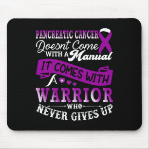 Tapis De Souris Soutien du guerrier de sensibilisation au cancer d
