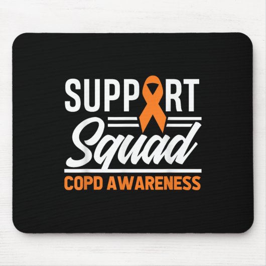 Tapis De Souris Soutien du guerrier du copd Escadron Sensibilisati (Devant)