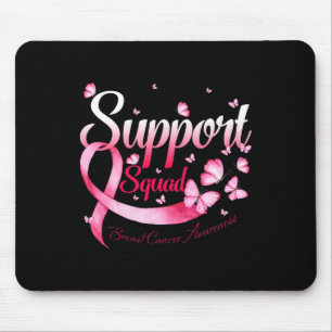 Tapis De Souris Soutien du guerrier Escadron Papillon Cancer du se