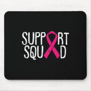Tapis De Souris Soutien Équipe de sensibilisation au cancer du sei