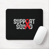 Tapis De Souris Soutien Escadron Tee Sensibilisation au cancer du (Avec souris)