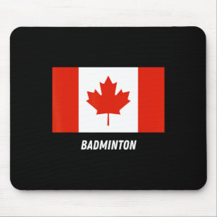 Tapis De Souris Soutien patriotique Badminton Canada Équipe Sport