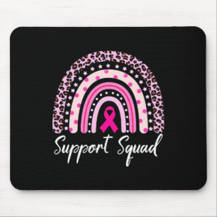 Tapis De Souris Soutien Squad Pink Arc-en-ciel Leopard Cancer du s