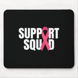 Tapis De Souris Soutien Squad Pink Ribbon Sensibilisation au cance