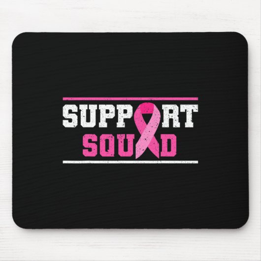 Tapis De Souris Soutien Squad Sensibilisation au cancer du sein Ru (Devant)