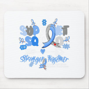 Tapis De Souris Soutien super Équipe Bleu Ribbon Prix du diabète